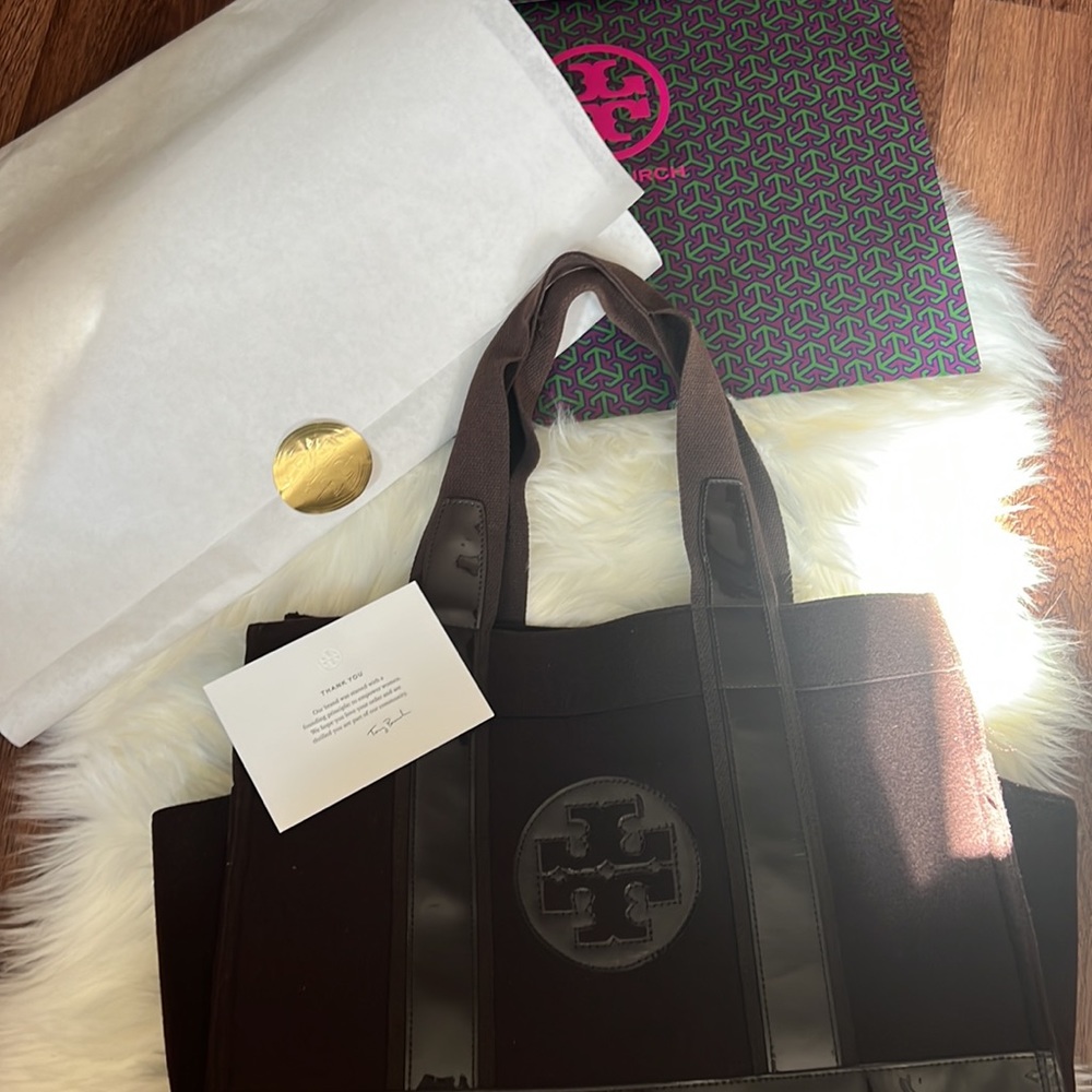 Authentic Tory Burch Wool Tote limited edition